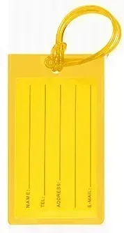 étiquettes de bagage en pvc, 1 pièce, pour embarquement, accessoire de voyage, valise pour femmes et hommes, identification, adresse, porte-nom, étiquette de sac