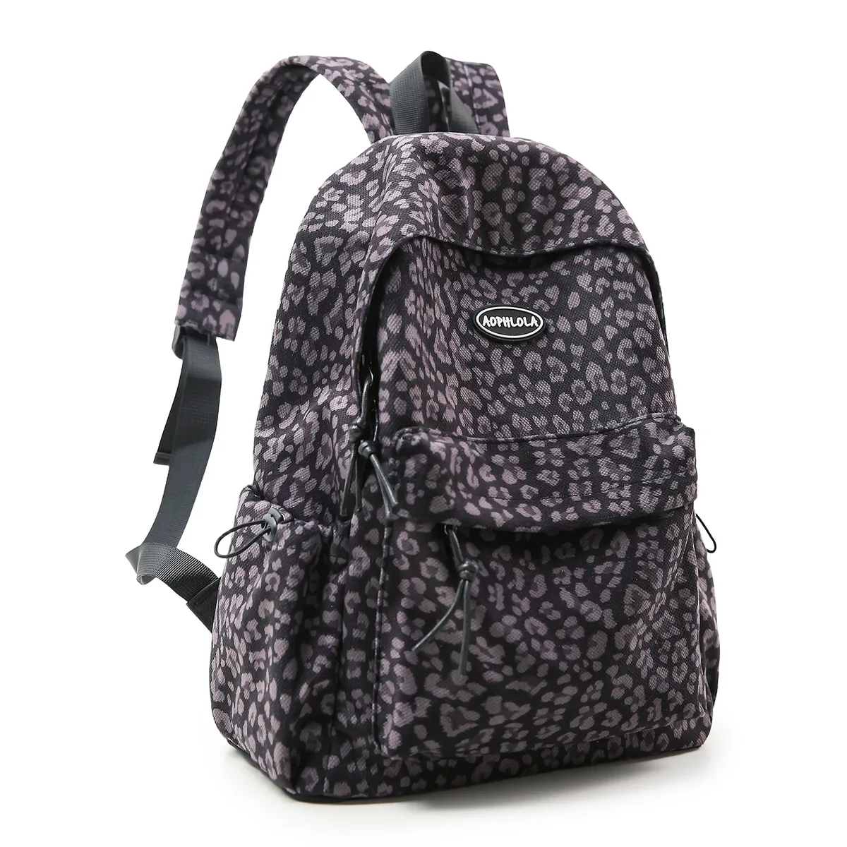 matériel en daim imprimé léopard femme sac à dos école livre sacs pour adolescentes femme étudiant dame loisirs bagpack