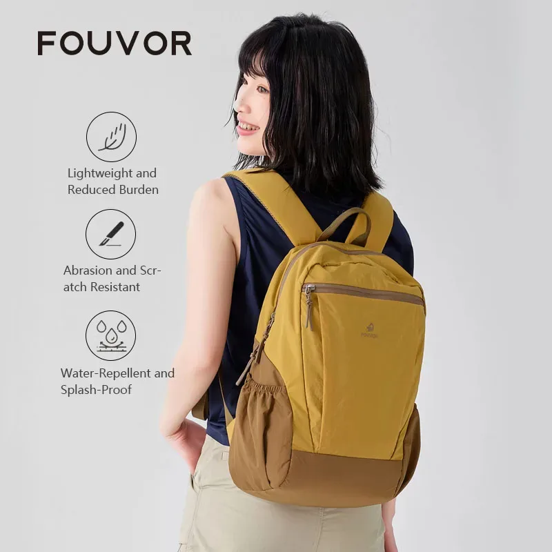 sac à dos de voyage unisexe léger fouvor avec poches latérales élastiques, idéal pour la randonnée en extérieur et l'école, pour hommes et femmes 2026 3068-09