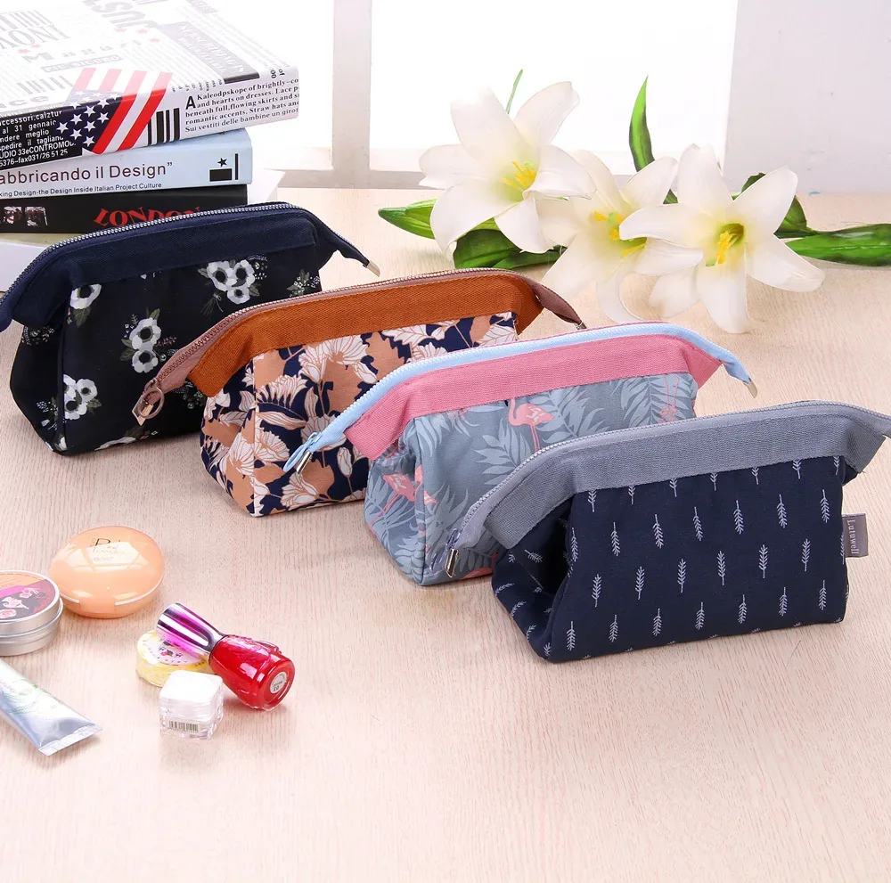 trousse de maquillage femme flamingo, sac de voyage essentiel, trousse de toilette portable, sac cosmétique grande capacité, organisateur de rangement
