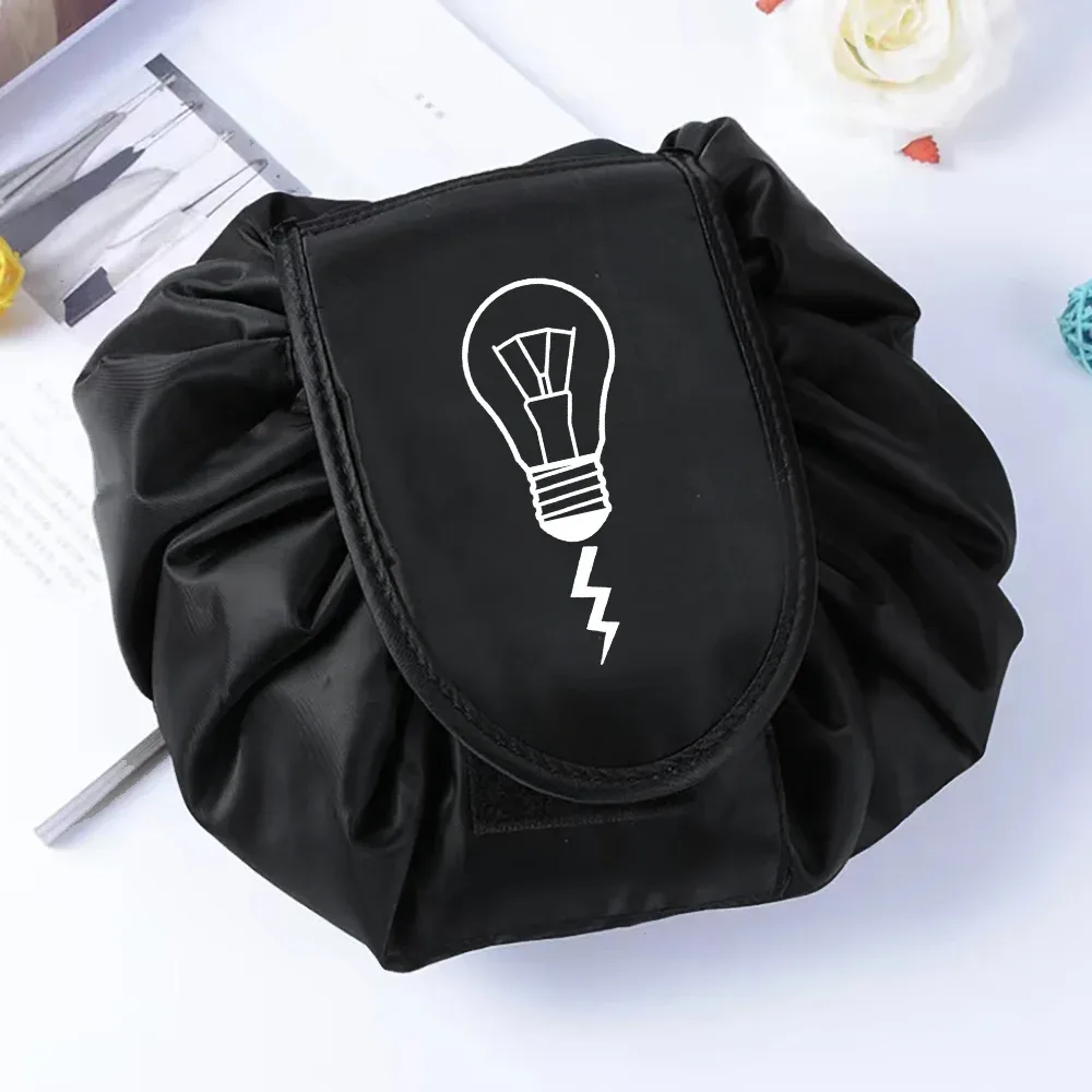 sac de rangement portable étanche pour cosmétiques, sac paresseux de proximité wstring, poudres de maquillage magiques, grande capacité, trousse de beauté de toilette de voyage