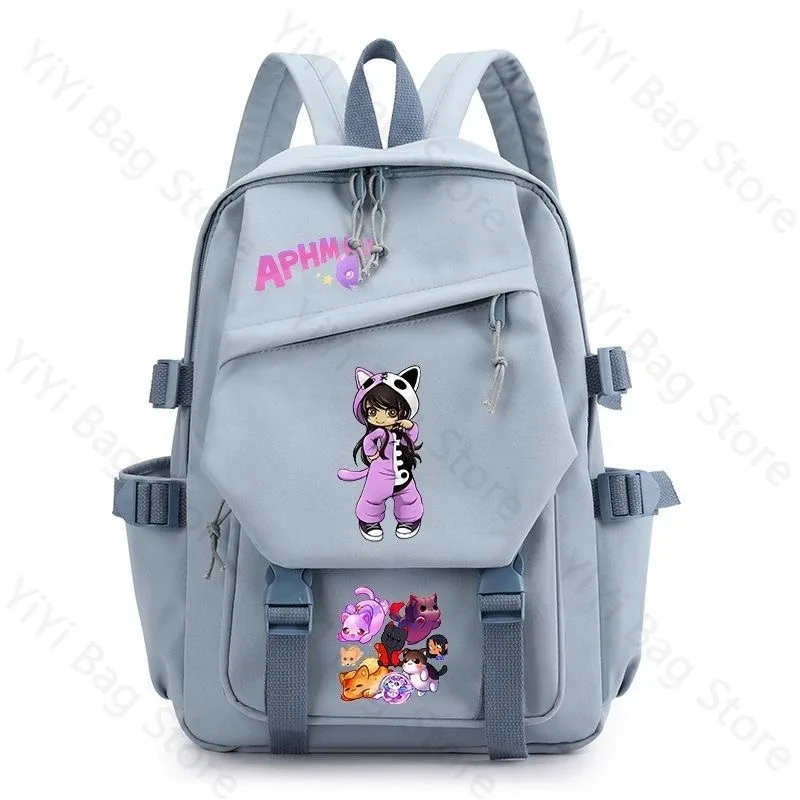 sac à dos aphmau, sac à dos d'école de grande capacité pour étudiants, sac à dos de voyage léger et durable en nylon pour garçons et filles