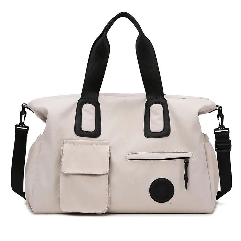 sac de voyage pour femmes, sac fourre-tout de grande capacité, léger et portable, sac de week-end, sac à bandoulière, sac de rangement pour salle de sport et fitness
