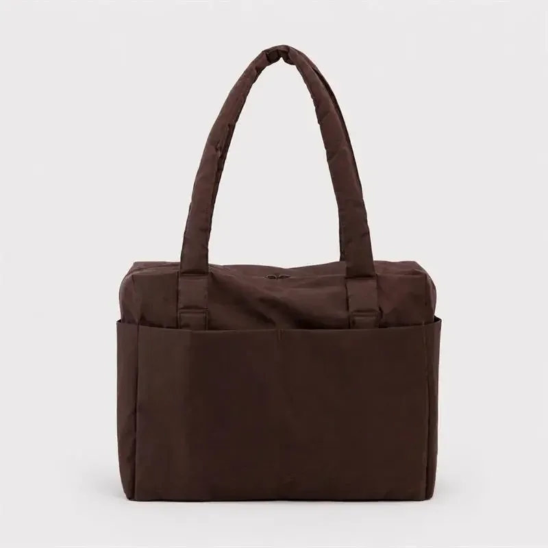 sac à main de voyage en nylon grande capacité, sac à bandoulière rétro européen et américain pour femme avec plusieurs poches et fermeture éclair, sac de sport et de shopping
