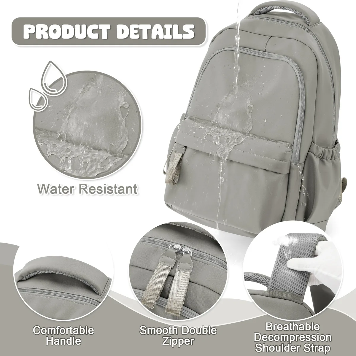 sac à dos pour ordinateur portable pour femme, sac à dos de travail antivol pour 14 pouces, sac à dos d'école pour infirmière, sac à livres pour adolescentes et garçons