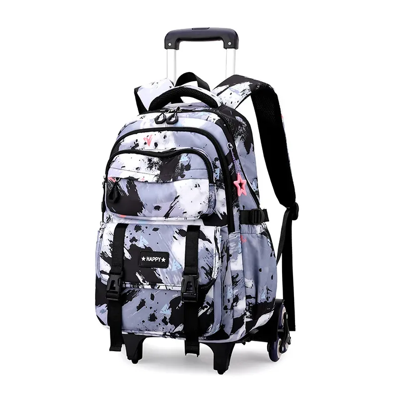 sac à dos scolaire à roulettes pour enfants, sac à dos à roulettes pour filles, sac à roulettes pour étudiants, bagage à roulettes de voyage