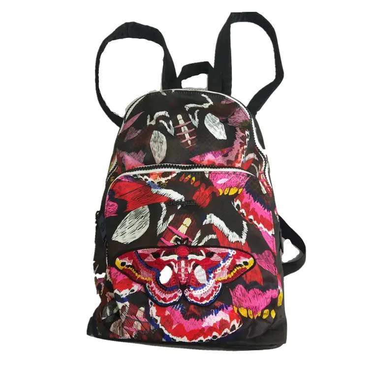 sac à dos brodé papillon imprimé pour femme