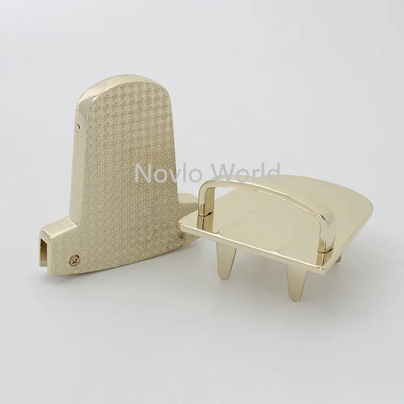 2-10 pièces 54*46mm finition or clair presse en métal serrure à pression sac porte-documents serrure à ressort snap fermoirs décoratifs fermeture