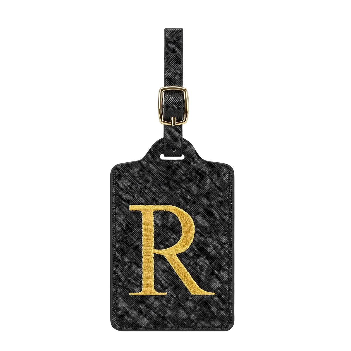 étiquette de bagage personnalisée avec 26 lettres, étiquette de nom initiale pour valise, accessoires de voyage anti-perte, adaptée aux voyages, à l'école