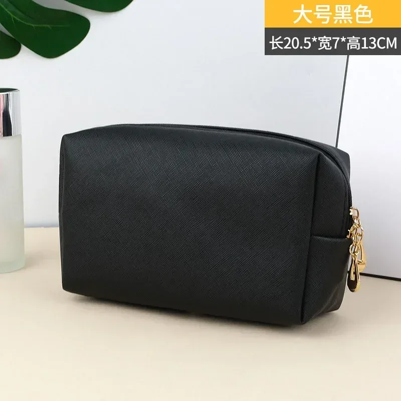 sac à cosmétiques de voyage en cuir pu pour femmes et filles, sac de maquillage, trousse de toilette, sac à main de rangement, poudres de maquillage