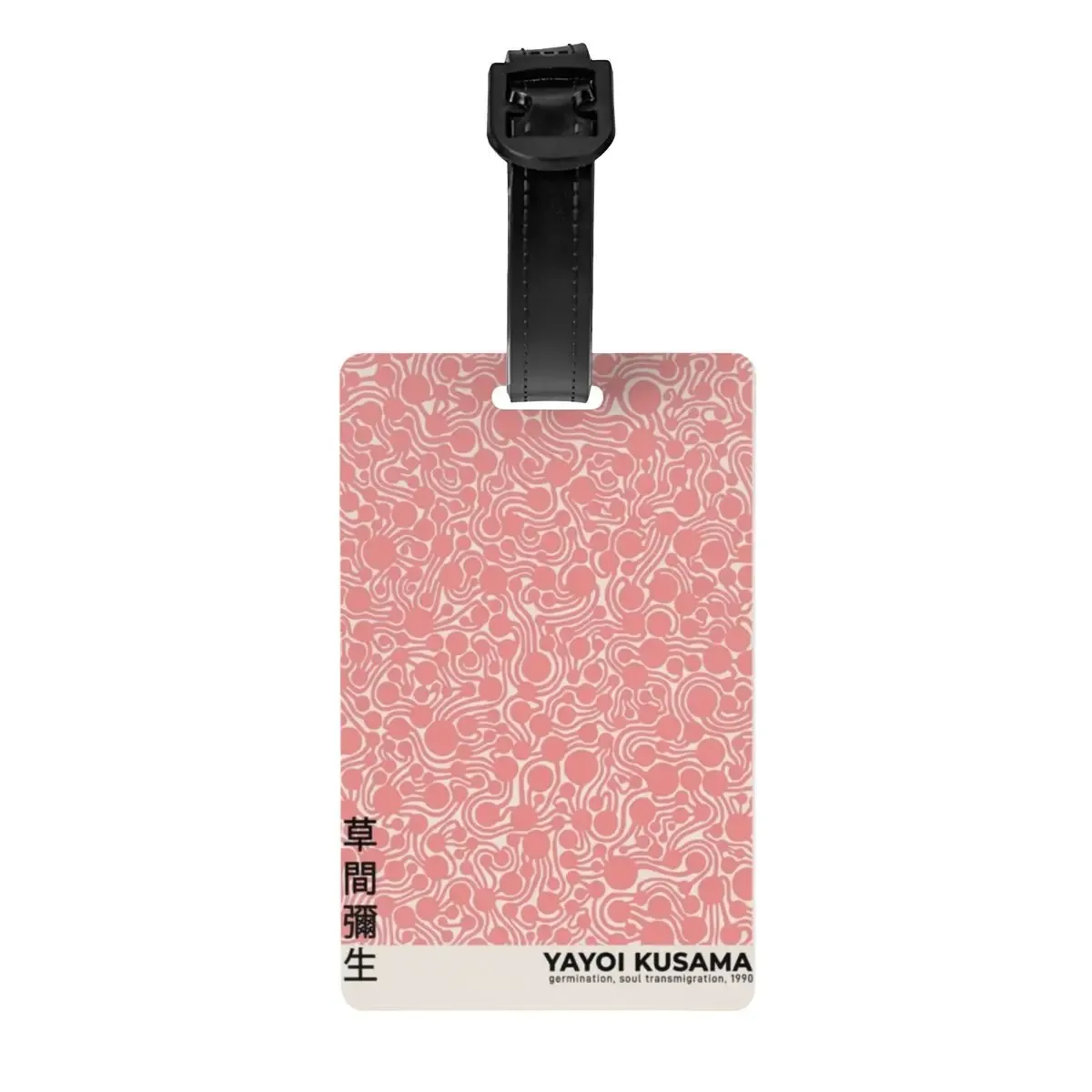 étiquette de bagage personnalisée yayoi kusama, peinture abstraite, protection de la vie privée, étiquettes de bagage, sac de voyage, valise attro