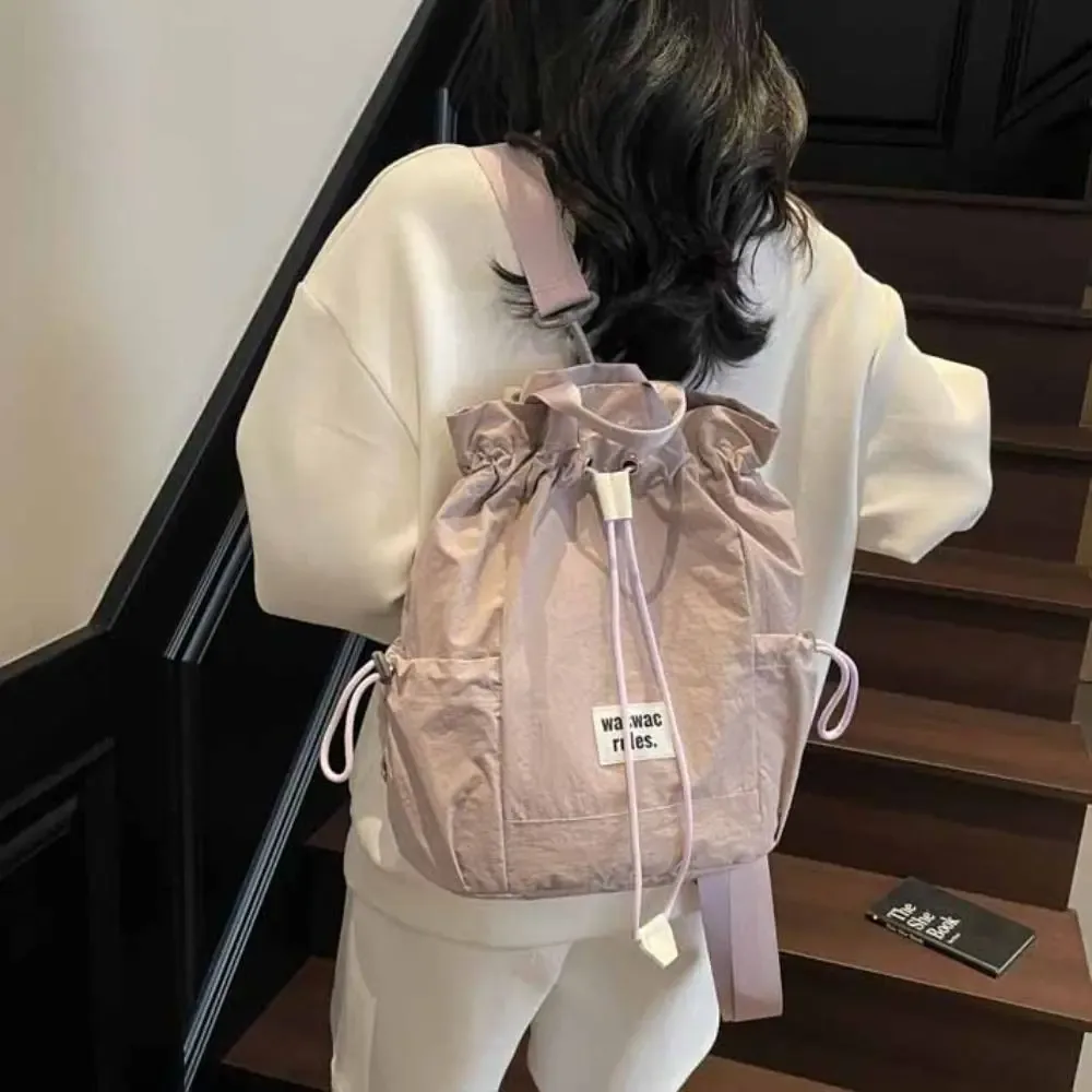 sac à dos de sport de grande capacité pour le rangement des raquettes, sac à bandoulière léger de couleur unie, sac à bandoulière de fitness, style coréen, badminton