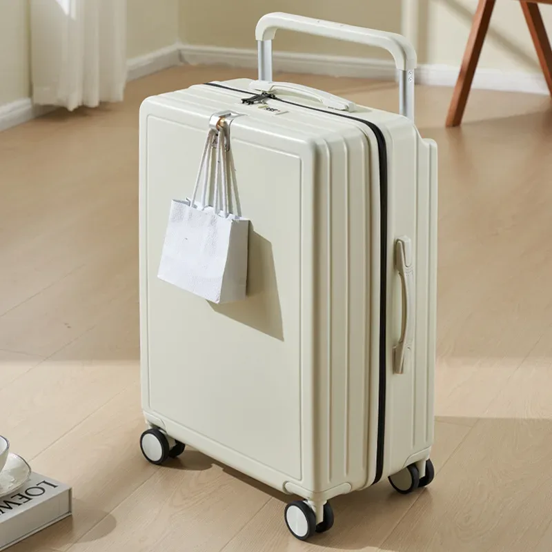 valise à roulettes large 20 pouces légère pour bagage cabine, valise de voyage multifonctionnelle 24/26 pouces grande capacité