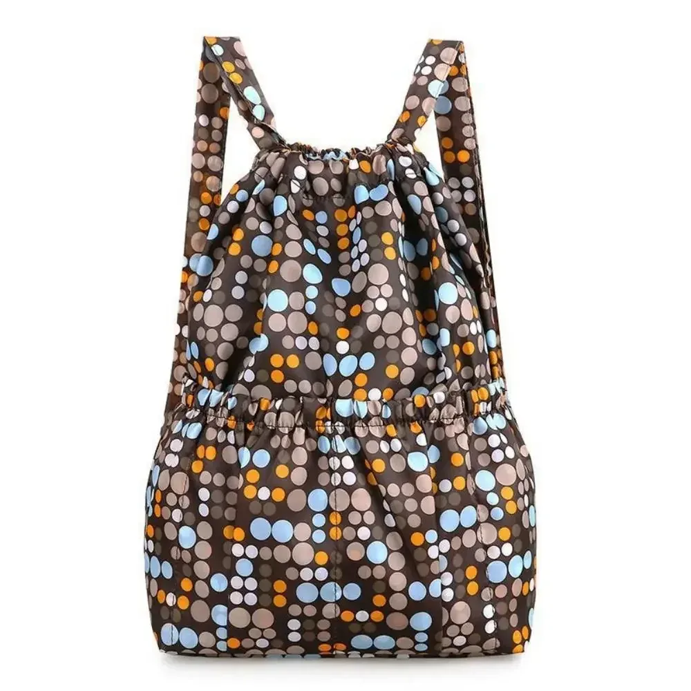 sac à bandoulière de proximité en polyester pour adolescentes, sac à provisions portable, sacs à dos de sport, imprimé floral décontracté, imperméable, grande capacité