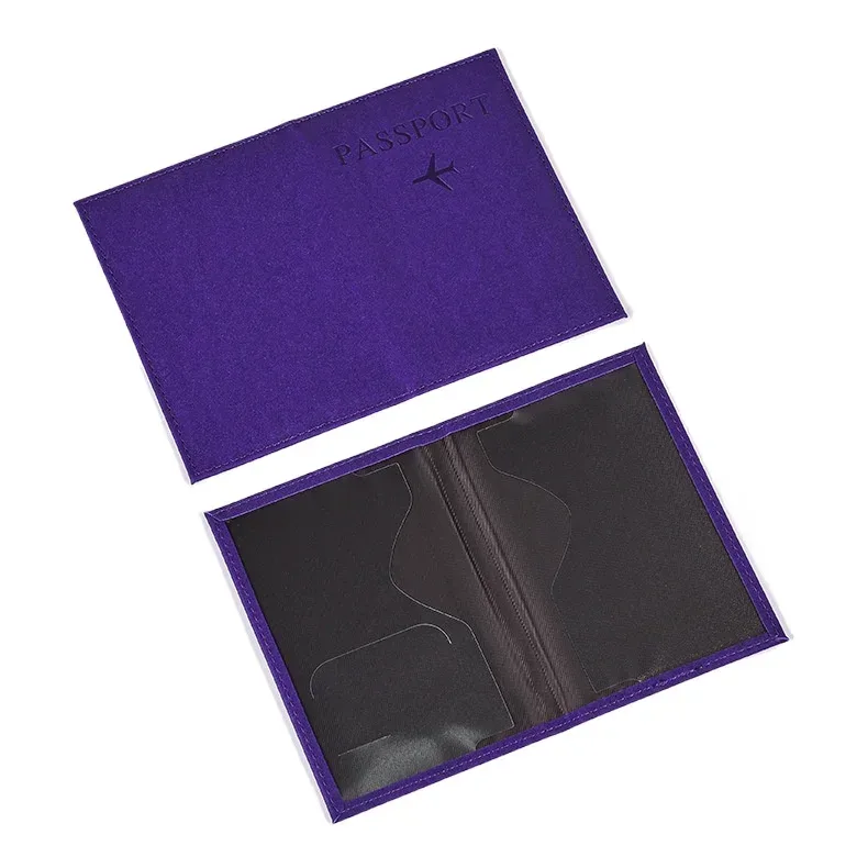 étui de passeport en cuir pu, motif avion, porte-passeport, organisateur avec fente pour carte d'identité, pochette pour passeport