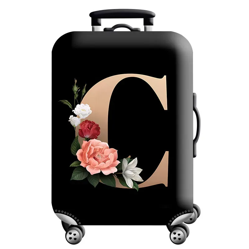 housse de protection pour bagages en tissu extensible, étui anti-poussière pour bagages, adapté à la valise de 18 à 32 pouces, organisateur de voyage