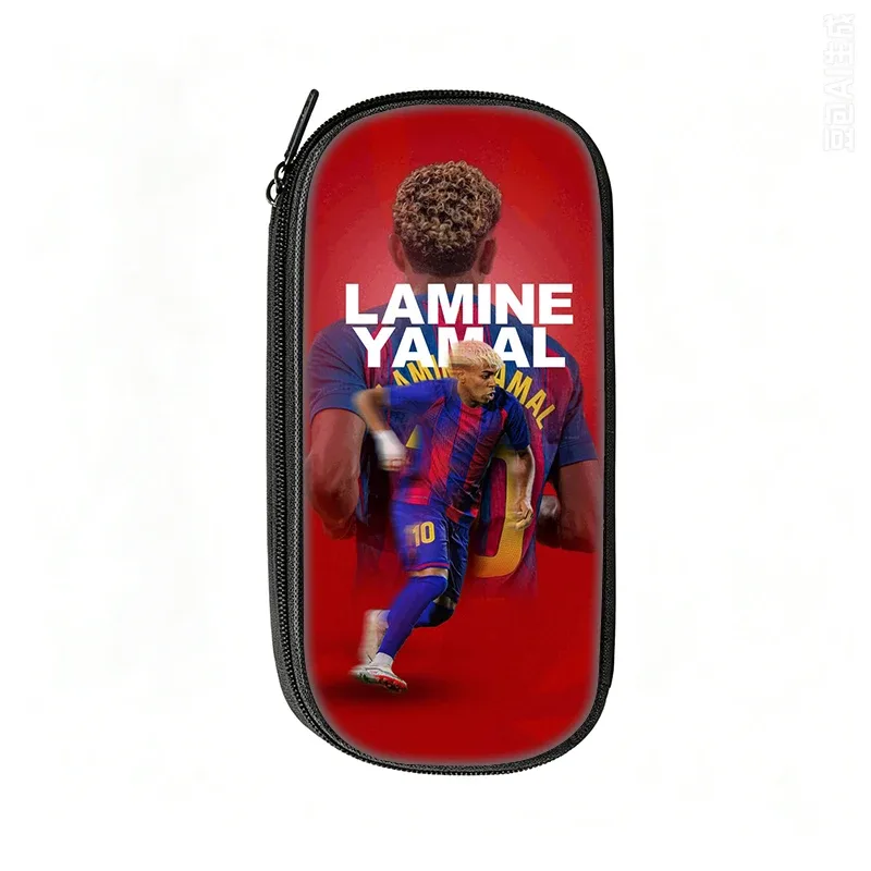 sac à crayons football star l-lamin yamal, trousse à crayons à motif, meilleur cadeau, trousse de maquillage, trousse à crayons de sport pour étudiants, voyage, football