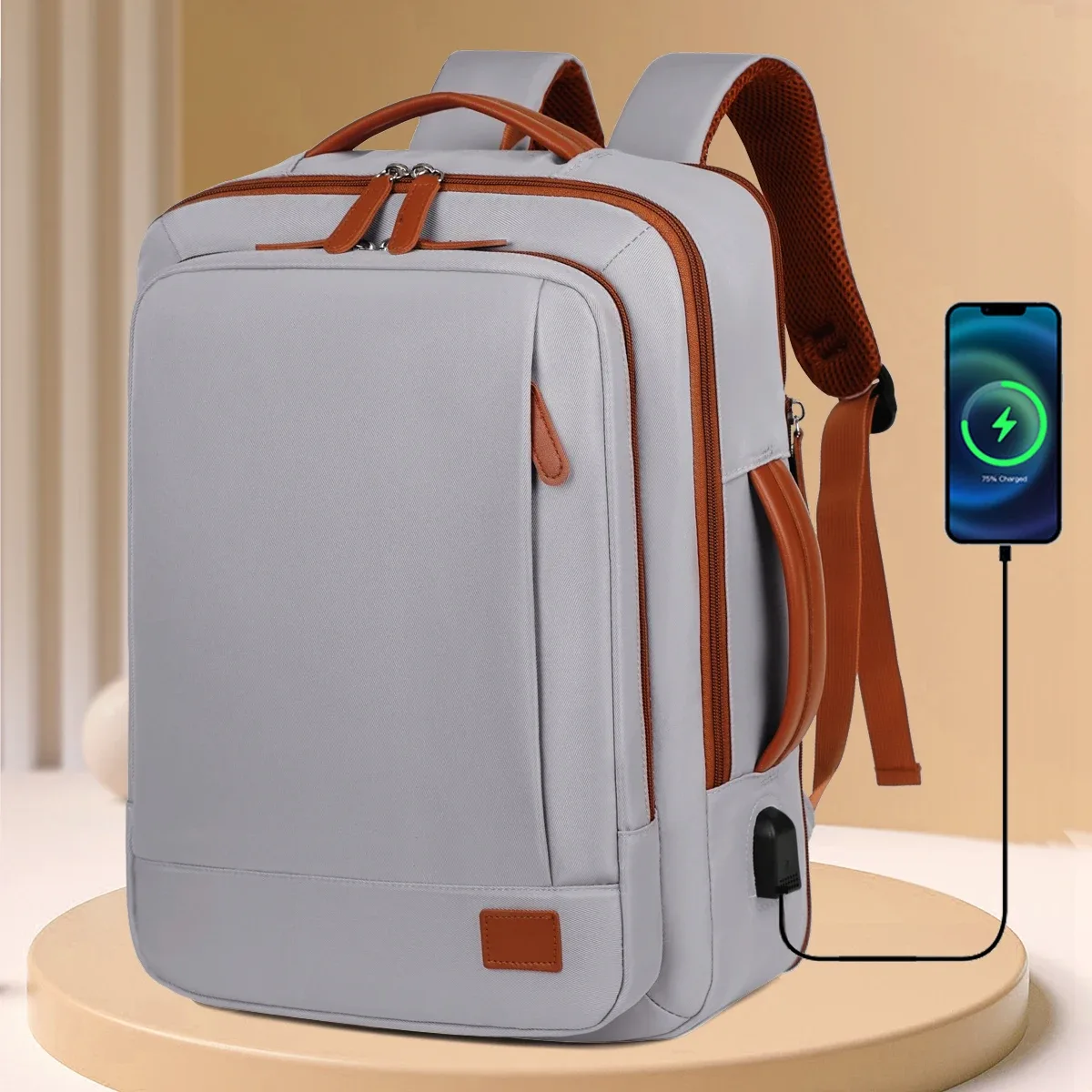 le nouveau sac à dos unisexe pour les voyages d'affaires à courte distance, sac de voyage léger, sac d'école pour ordinateur, combinaison de sacs de rangement