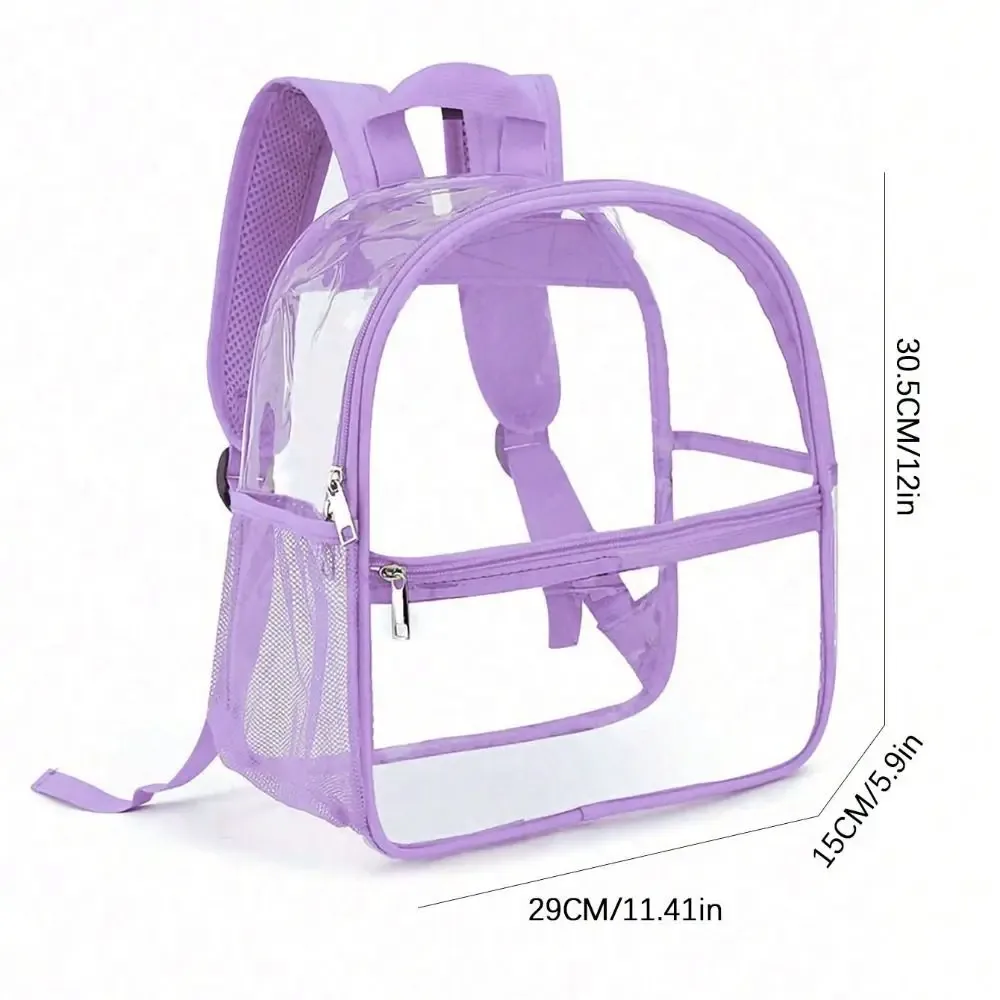 Petit sac à dos transparent en PVC imperméable, sac de téléphone portable de plage d'été, sacs de rangement pour voyage et école