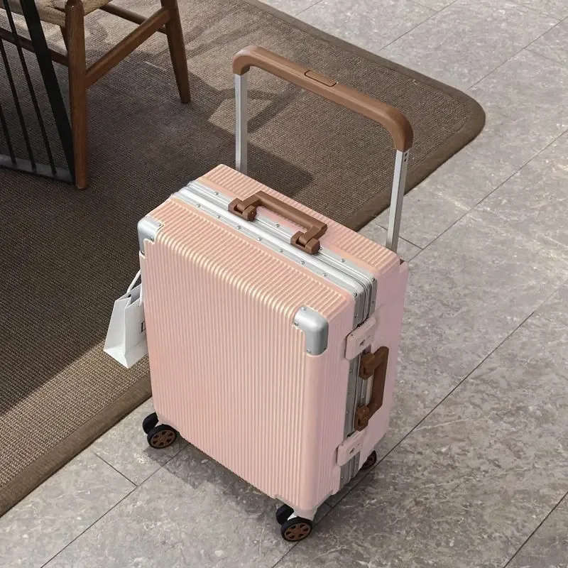 2025 nouveau large boîtier de chariot bagages grande capacité 20/24/26 pouces plus cadre en aluminium abs + pc bagages cabine valise d'embarquement