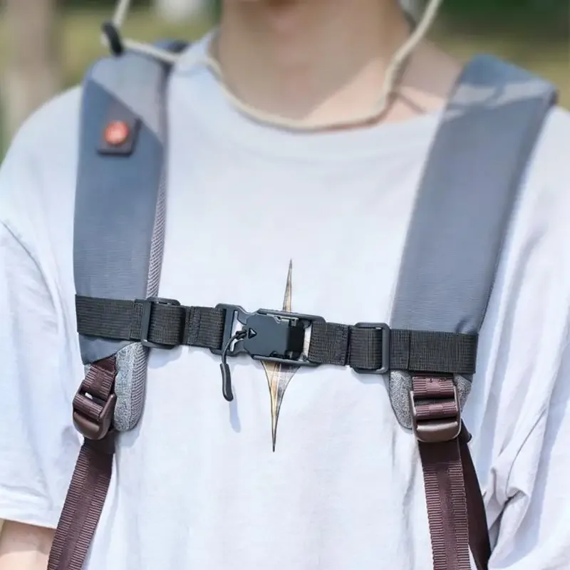 sangle magnétique pour sac à dos, sangle de poitrine détachable facilement, sangle d'épaule réglable, accessoires de sangle pour sac tactique de camping en plein air