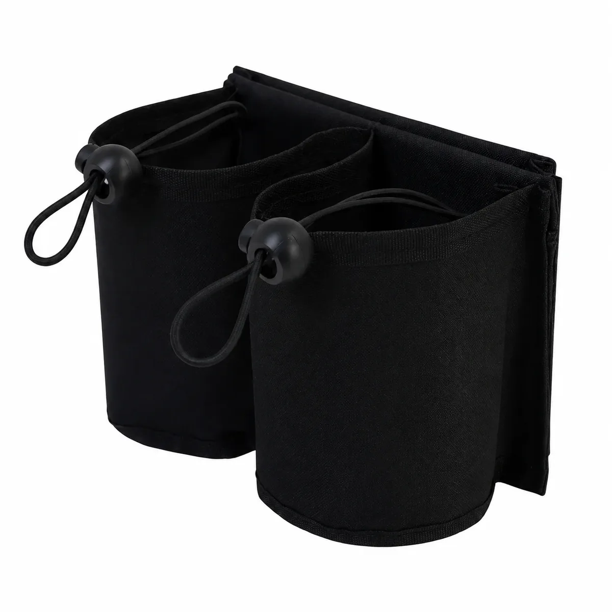 porte-gobelet de voyage pour bagages, support de boisson pour poignée de valise, manchon à double poche en polyester pour l'aéroport, les voyages et le rangement quotidien