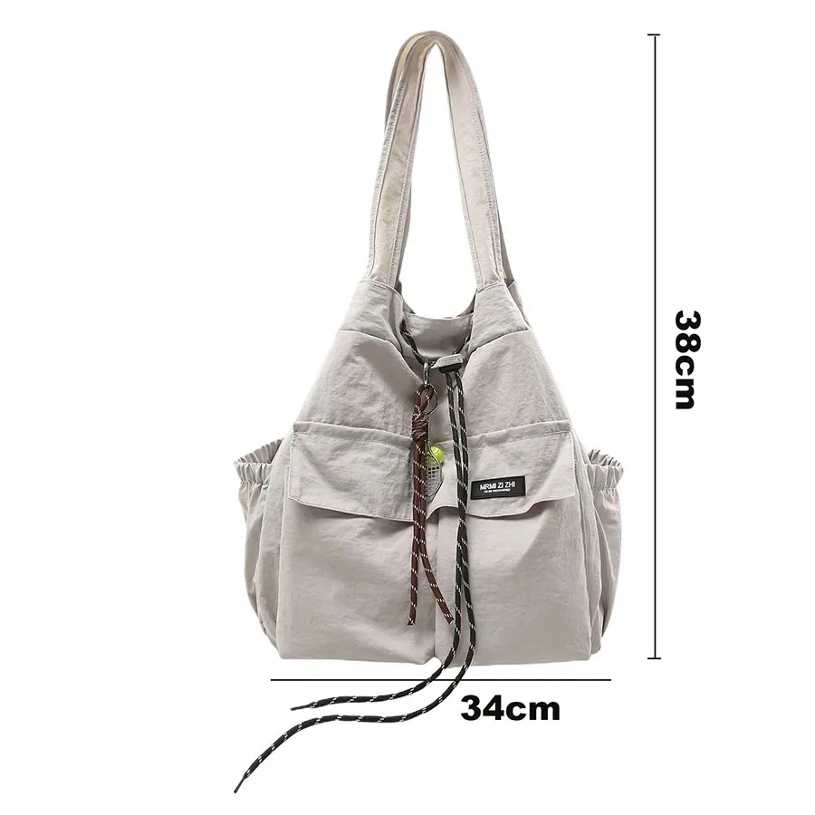 sac à dos de voyage 2-en-1 pour femmes, léger, de style coréen, décontracté, sac à bandoulière multifonctionnel avec cordon de serrage pour étudiantes.