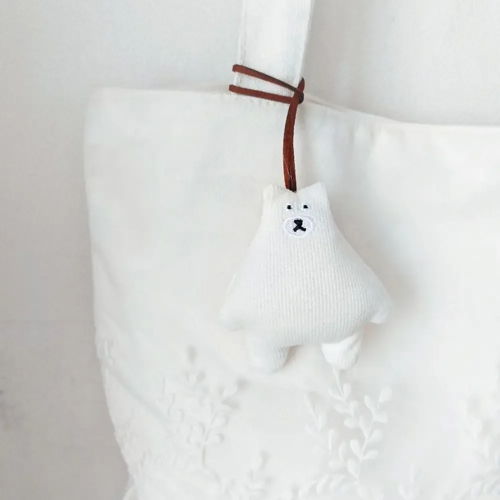 sac à pendentif ours biscuit créatif, accessoires assortis, sac à dos en tissu, décoration de sac à dos, breloques de sac de style coréen, lanière d'animal pour fille