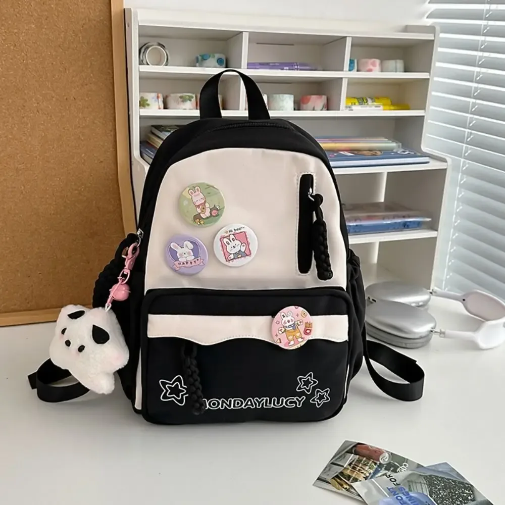 sac à dos mignon de style japonais, sac d'école multifonction en nylon, sac à main de grande capacité pour étudiant