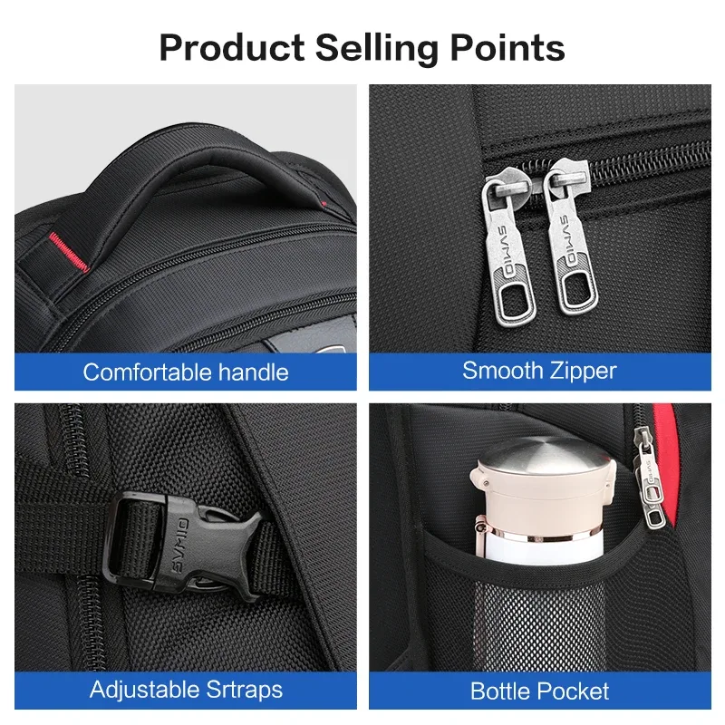 oiwas s sacs à dos pour ordinateur portable 14 pouces, sac à dos scolaire pour étudiant, sac à dos pour garçon, sport, homme, urbain, spacieux