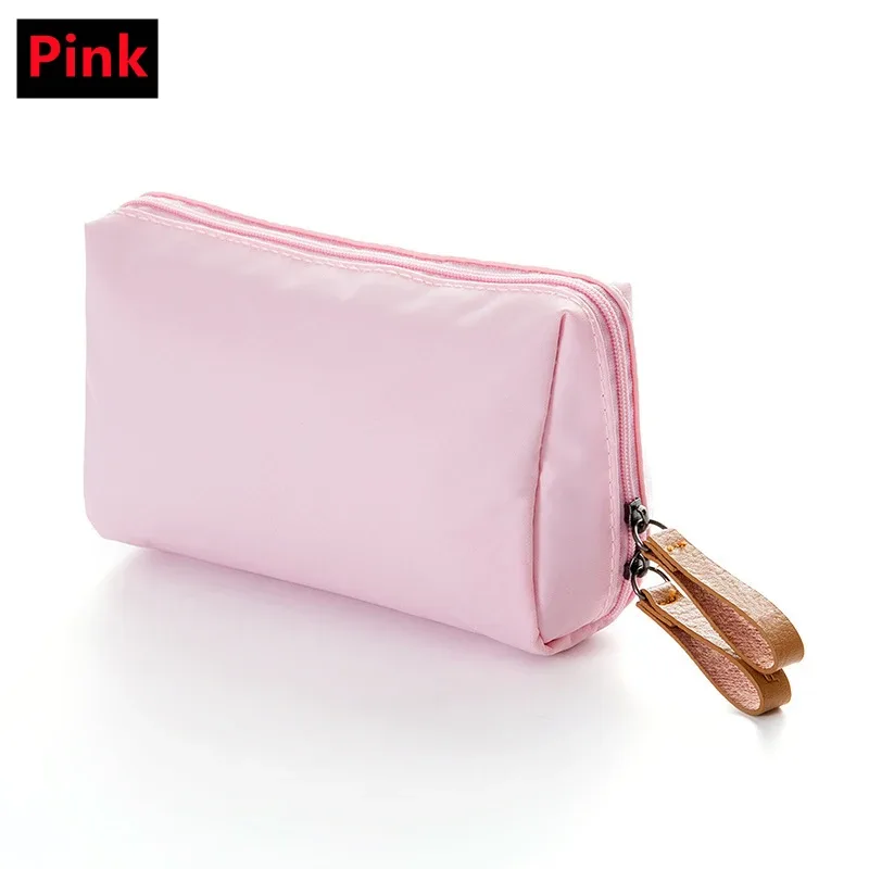nouveauté sac cosmétique simple couleur unie pour femmes trousse de maquillage pochette trousse de toilette étanche maquillage sacs à main étui 2023