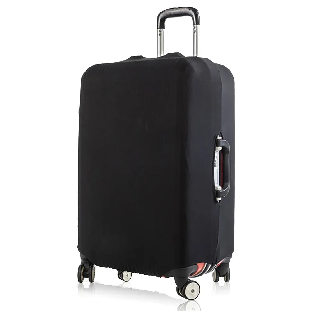 housse de protection pour bagages, housse de protection pour valise de 18 à 28 pouces, accessoires de voyage, 26 lettres blanches imprimées, housse anti-poussière élastique