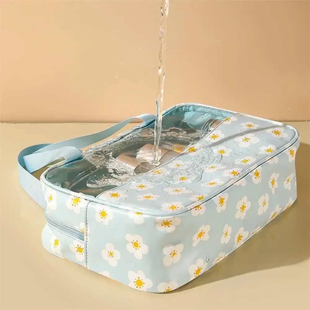 trousse de toilette femme 3 pièces translucide grande capacité – sacs de voyage essentiels pour cosmétiques et articles de bain