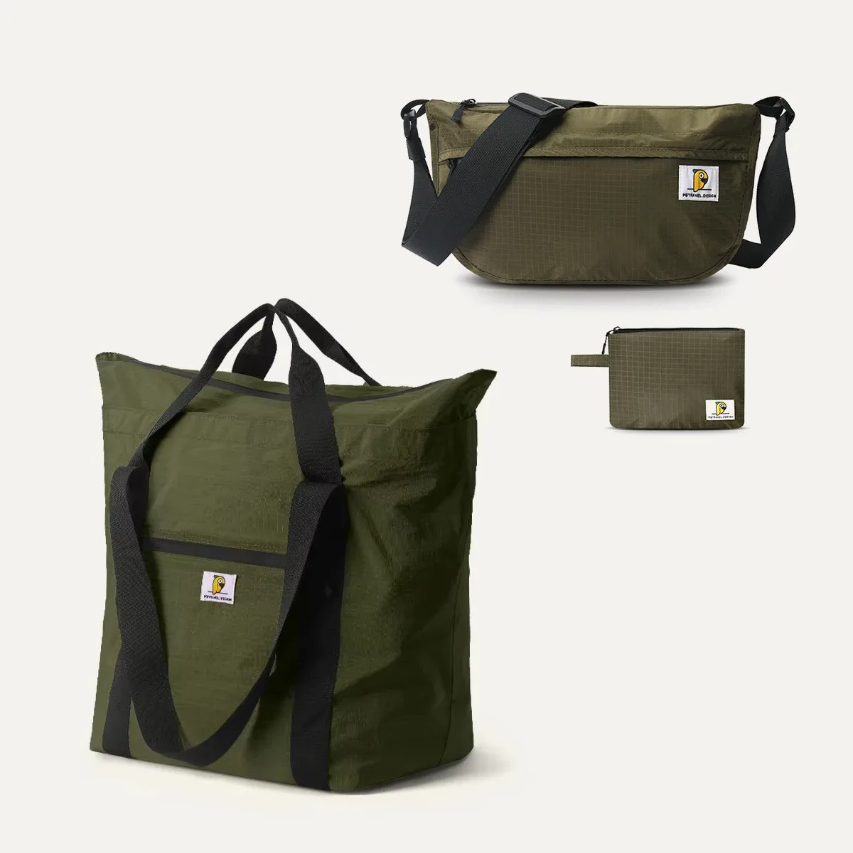 sac de voyage pliable imperméable, sac fourre-tout et sac bandoulière, grande capacité, pochette de rangement portable pour bagages pour femmes et hommes