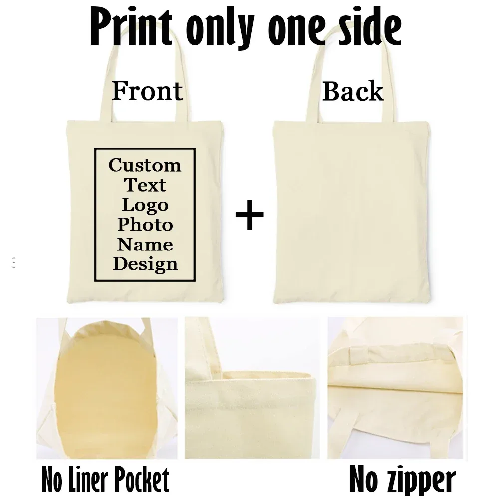 sac fourre-tout personnalisé avec nom et logo imprimé, sac à main de grande capacité pour dames, pochette de shopping pour mariage, sacs de livre cadeaux