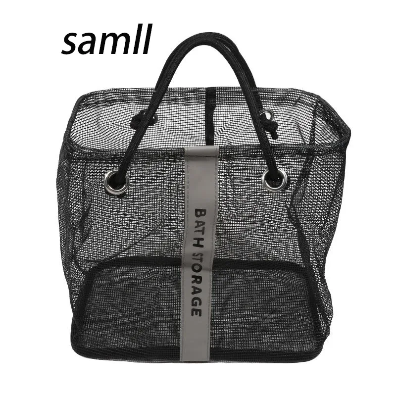 grand/petit sac de douche, trousse de toilette portable, fournitures dentaires pour hommes, trousse de toilette en maille, panier de rangement de voyage pour femmes, 2025