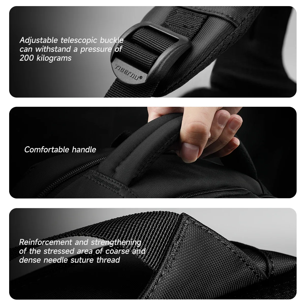 tigernu hommes sac à dos 15 17 19 pouces sac à dos pour ordinateur portable pour hommes pour femmes sac à dos d'affaires cartable voyage sac à dos sacs sac à dos