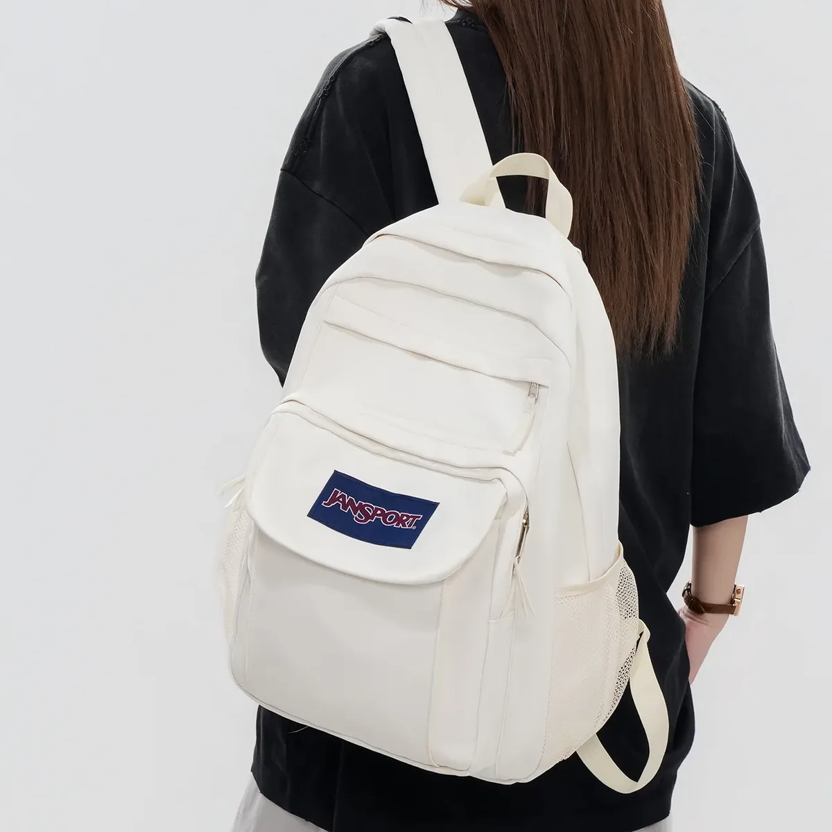 Sac à dos Jansport grande capacité multifonctionnel pour ordinateur portable, unisexe, pour voyage et affaires, en nylon respirant, décontracté
