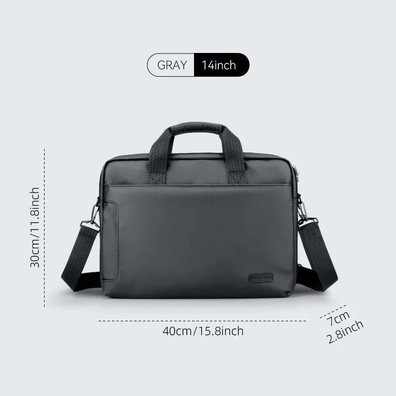 mark ryden oxford oxford laptop briefcase 15.6'' sac fourre-tout résistant à l'eau pour les trajets professionnels
