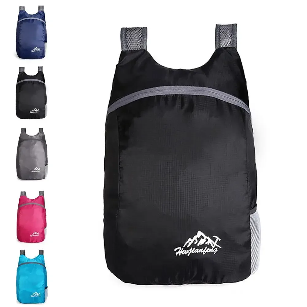 Sac à dos pliable imperméable léger pour le voyage, le rangement, la randonnée, le sport, grande capacité, sac portable pour l'extérieur