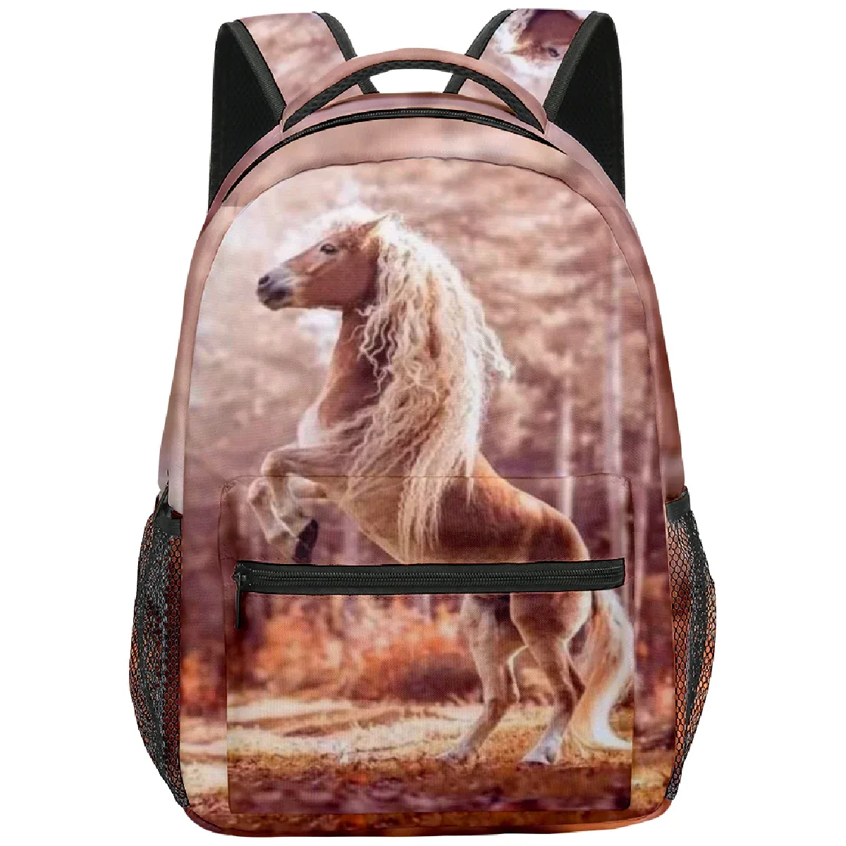 chimpopméthanol-sac à dos étanche pour étudiant, sac à dos pour ordinateur portable, impression 3d, oxford, cheval, licorne, voyage, garçons, filles, nouveauté