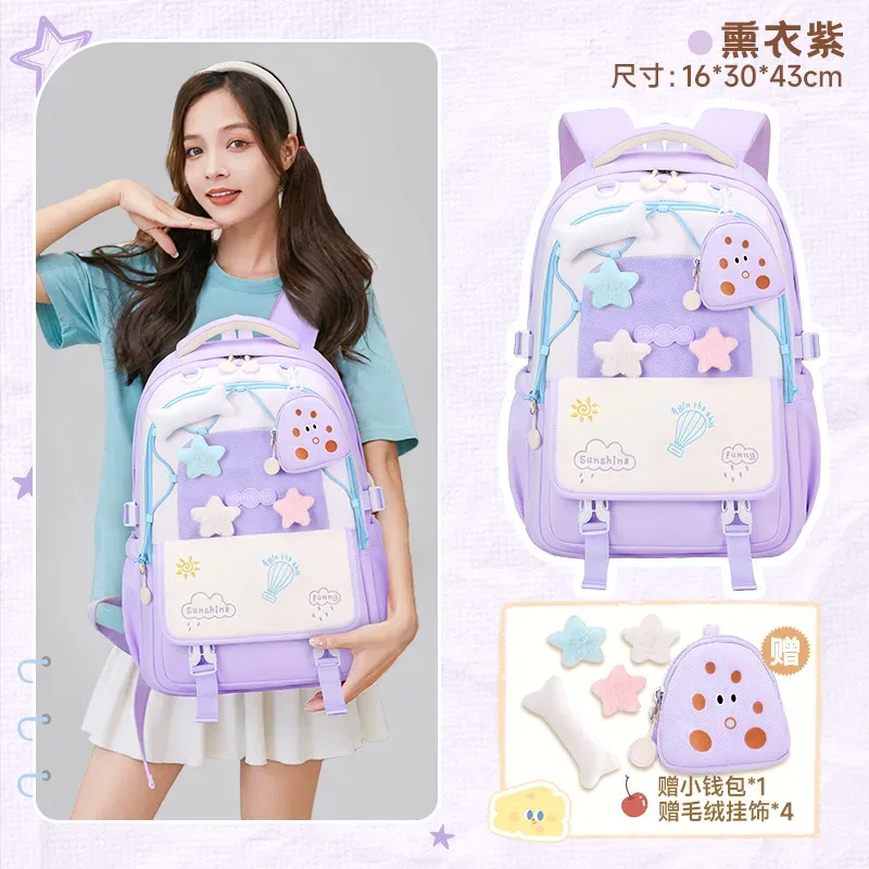 sac à dos scolaire tendance pour filles, sacs d'école pour adolescentes, sac à dos pour ordinateur portable, sac à dos de voyage décontracté, sac à livres, cartable pour enfants, imperméable