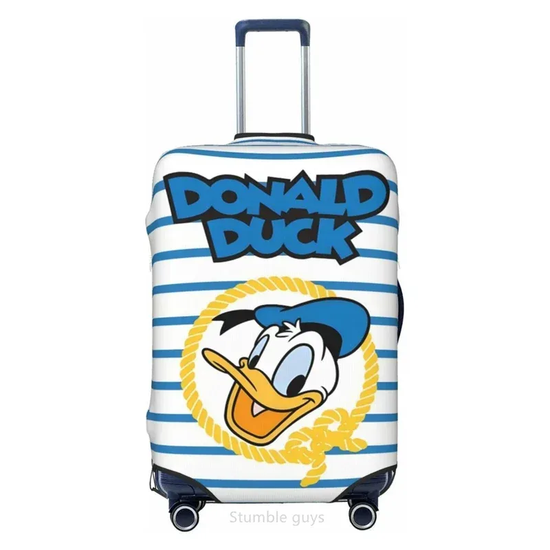 Housse de protection extensible pour bagages de voyage, motif canard tendance, convient aux bagages de 18 à 32 pouces, anti-rayures, lavable