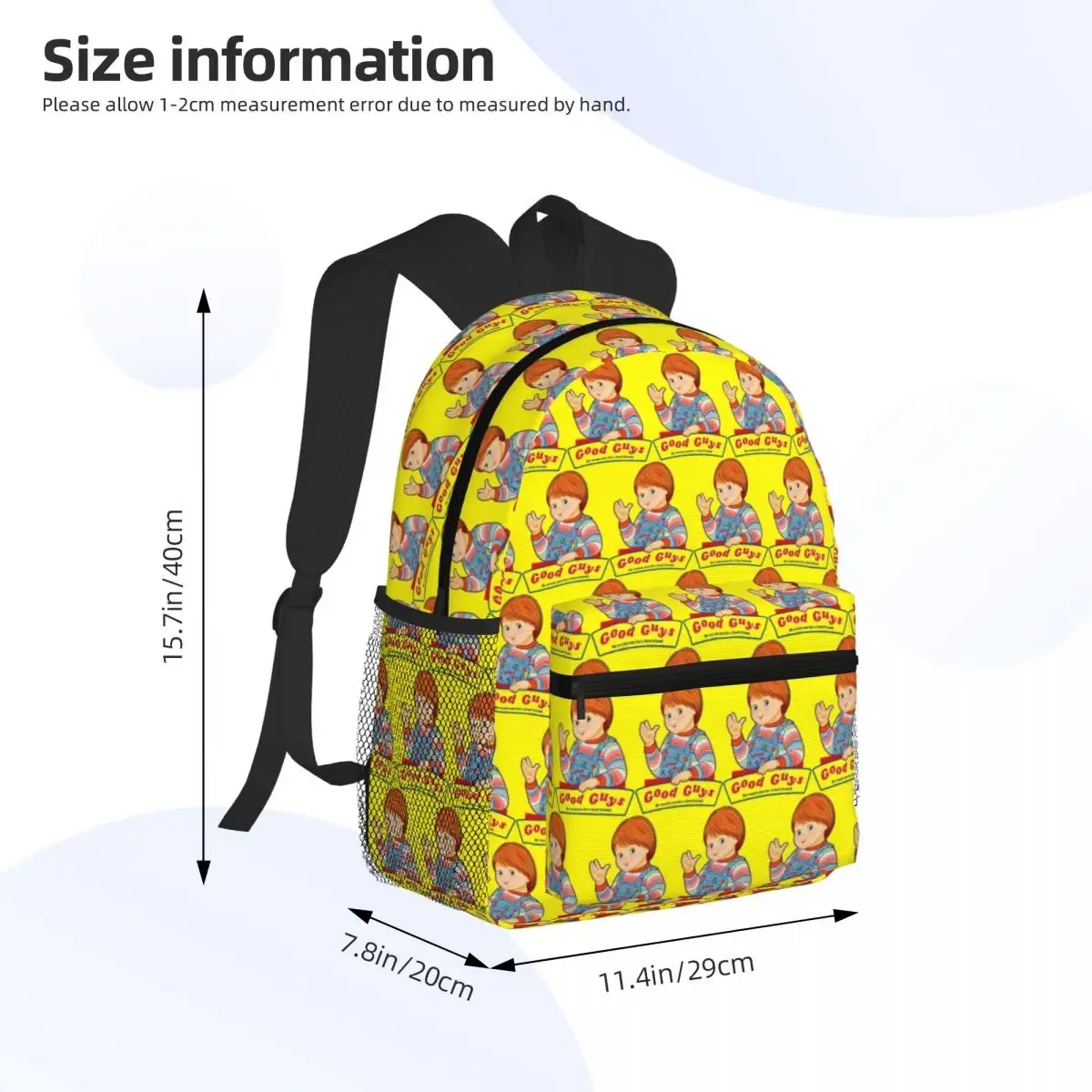 sac à dos d'école good guys child's play chucky pour garçons et filles, sac à dos de randonnée, sac à dos de voyage, sac à bandoulière
