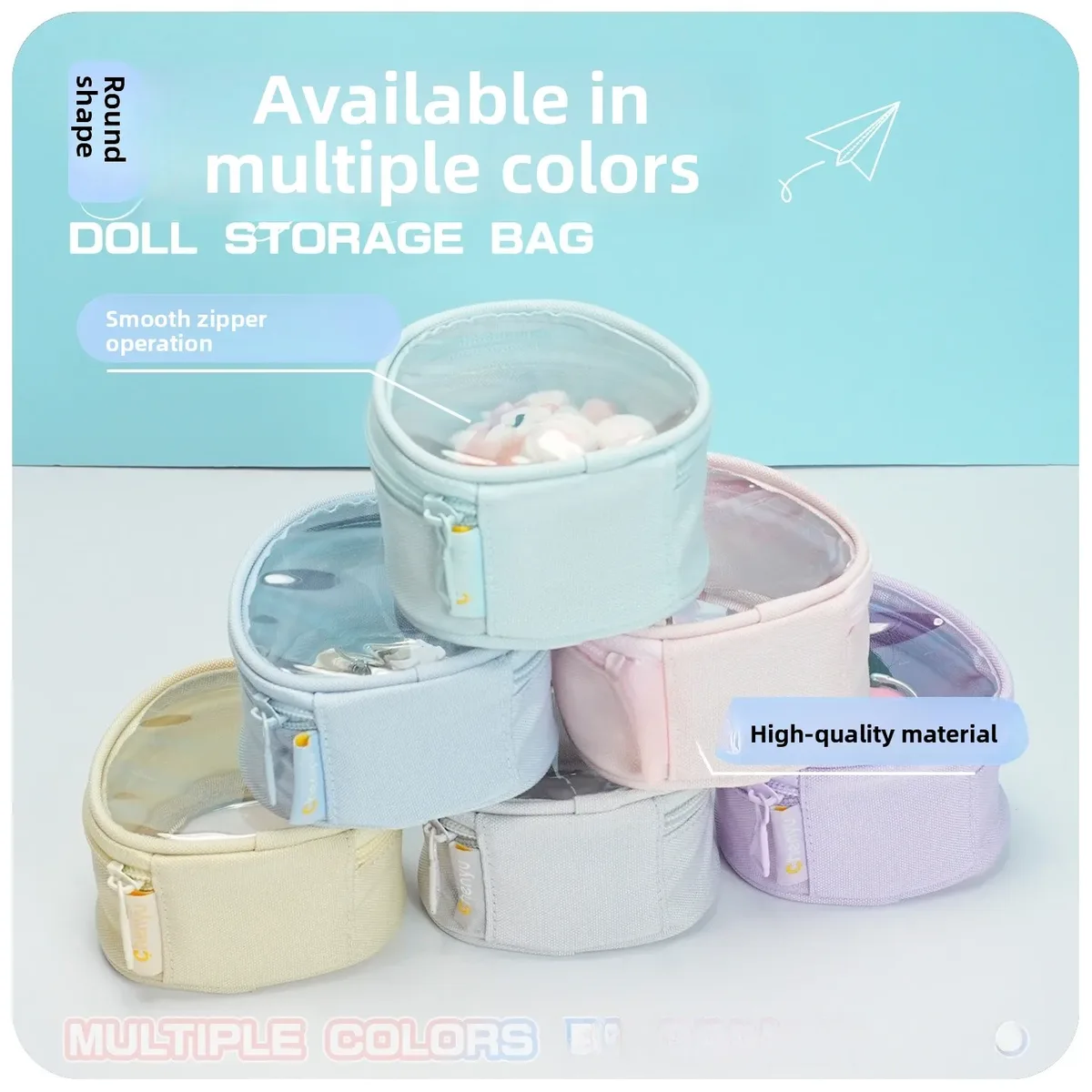 sac à langer en pvc de 10 cm pour poupée de célébrité, sac de transport extérieur, sac de rangement polyvalent pour voyage et cosplay