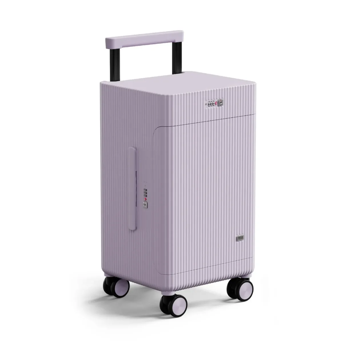 nouvelle valise à ouverture latérale, modèle ouvert, portable, pour voyages d'affaires, avec poignée large, 20 pouces - bagage à main (sans encombrement en soute)