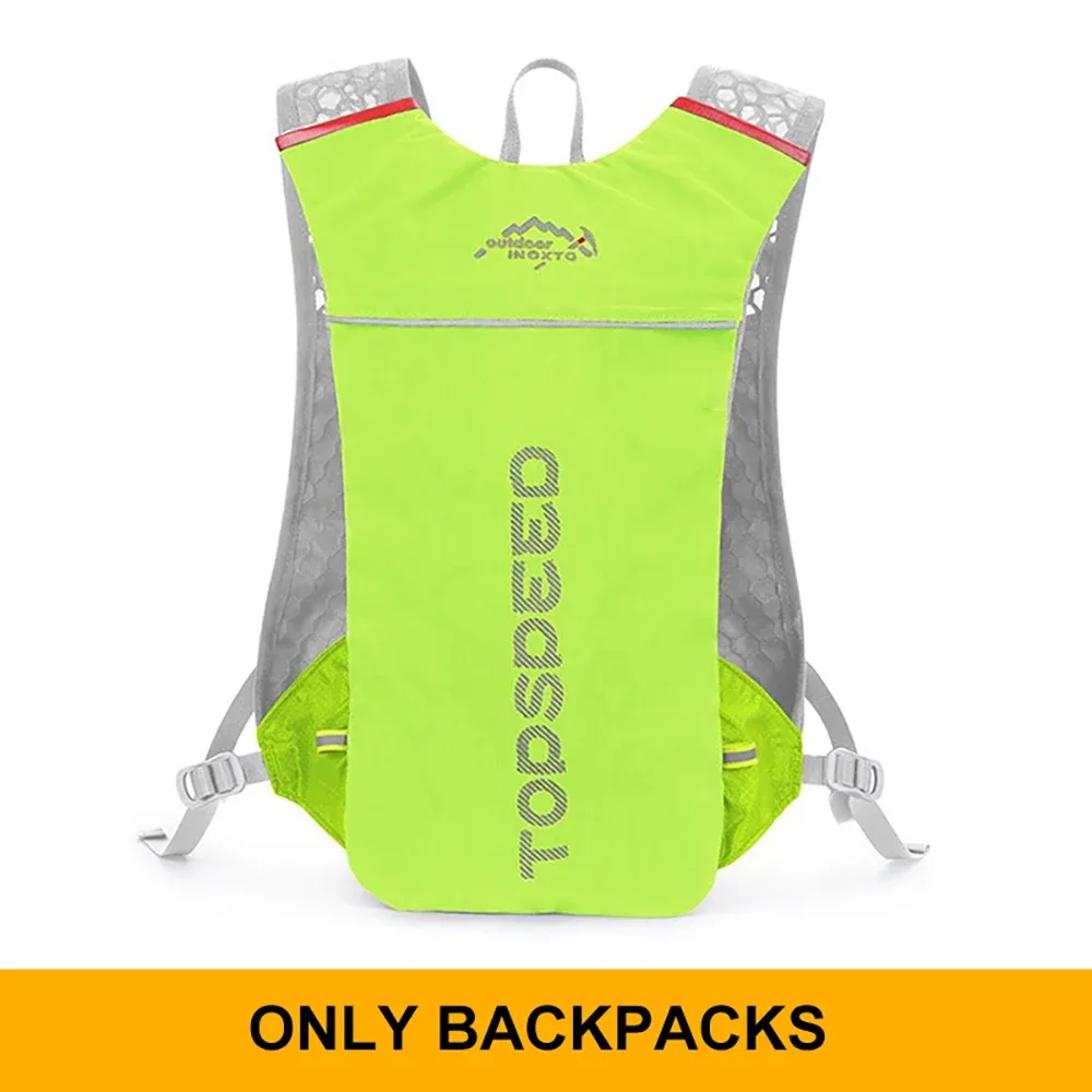 sac à dos ultraléger pour hommes, 5l, pour course en plein air, gilet d'hydratation, jogging, respirant, pour marathon, vélo, bouteille d'eau, 500ml