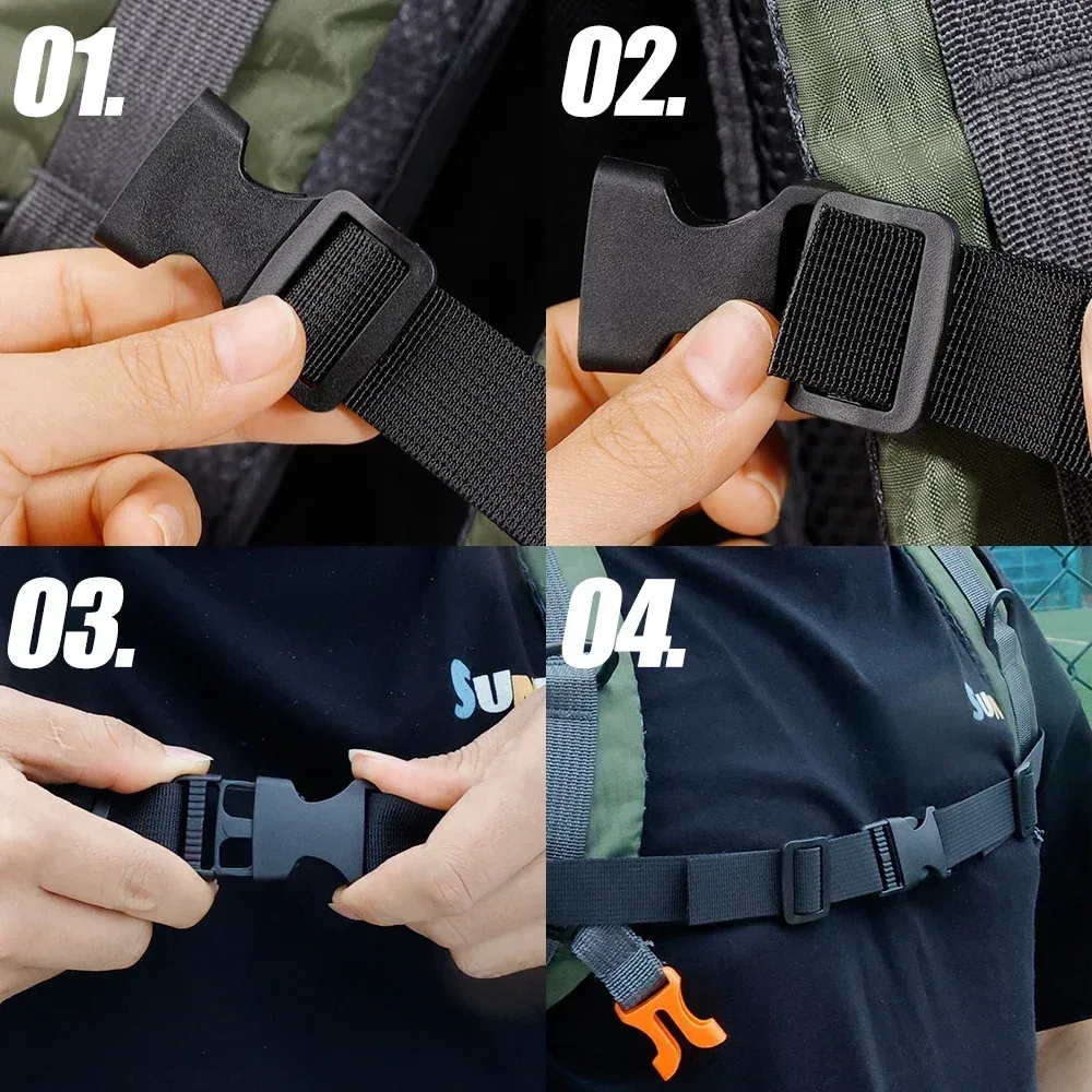 sac à dos poitrine, harnais de sangle, sangle d'épaule réglable pour sac de camping en plein air, sacs tactiques, sangles, accessoires pour sac à dos