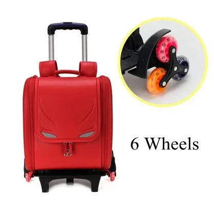 sac à dos d'école japonais sr à roulettes en pu pour enfant, chariot, orth4wd