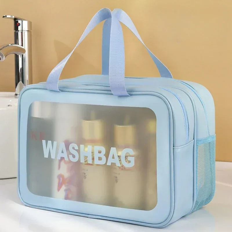 sac de maquillage séparé pour articles humides et secs, trousse de toilette portable, sac de rangement grande capacité pour essentiels de voyage, fitness et natation